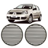 Tela Grade Auto Falante Clio Sedan Hatch (2un) Cinza Claro