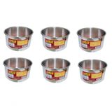 Kit 6 Formas Assadeira Redonda Para Bolo Alta 14x8cm 1l Doce