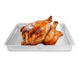 Assadeira Retangular 5,2l Com Grelha Para Carnes Doméstica 39x27x5 4480 - Alumínio Abc