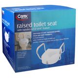 Assento Sanitário Elevado Carex E-z Lock Com Alças Não Ajustáveis 1 Cada Da Carex (pacote Com 2)