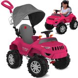 Carrinho De Passeio E Pedal Bandeirante Super Banjipe Pink